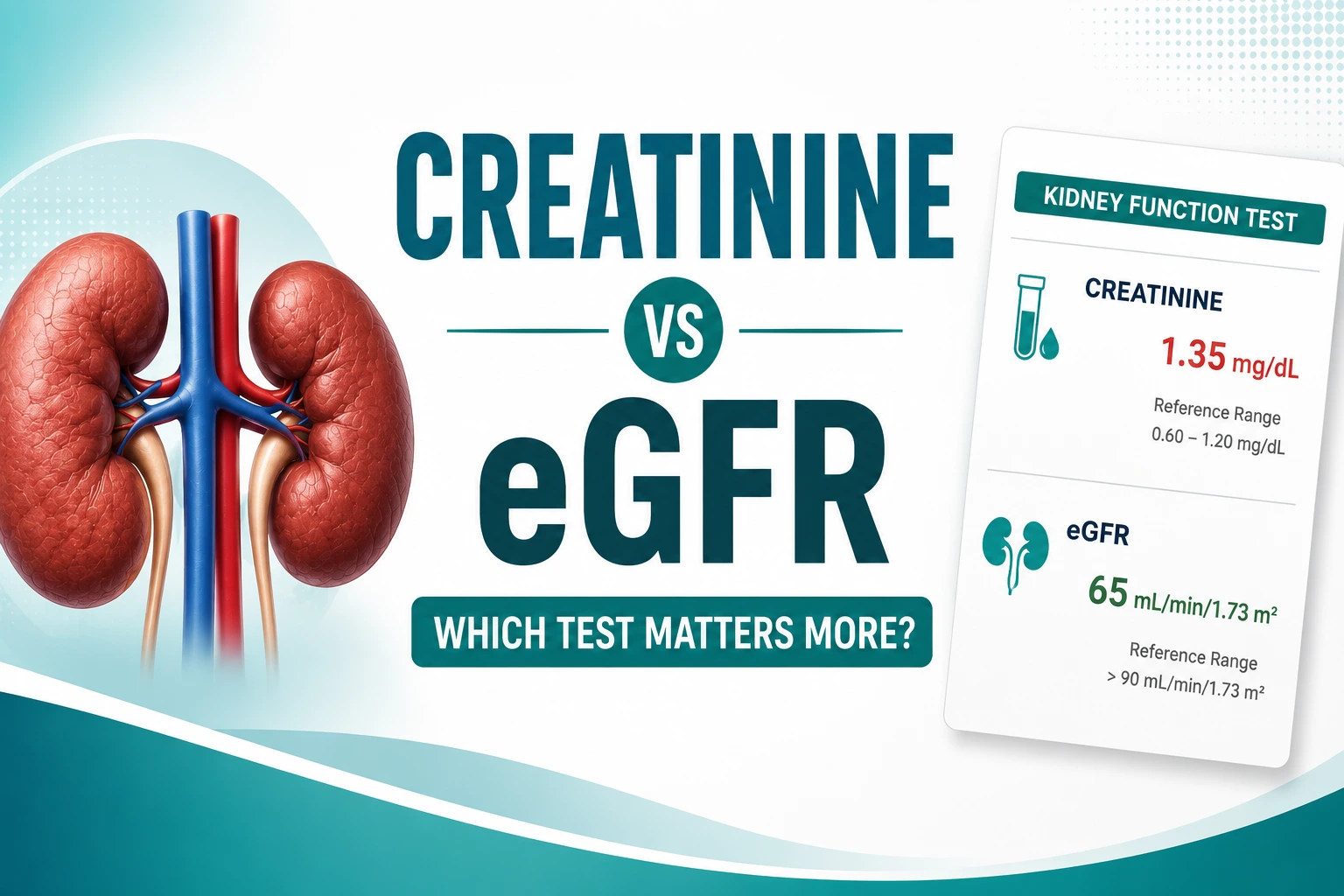Creatinine vs eGFR: Which Kidney Test Actually Matters More?
